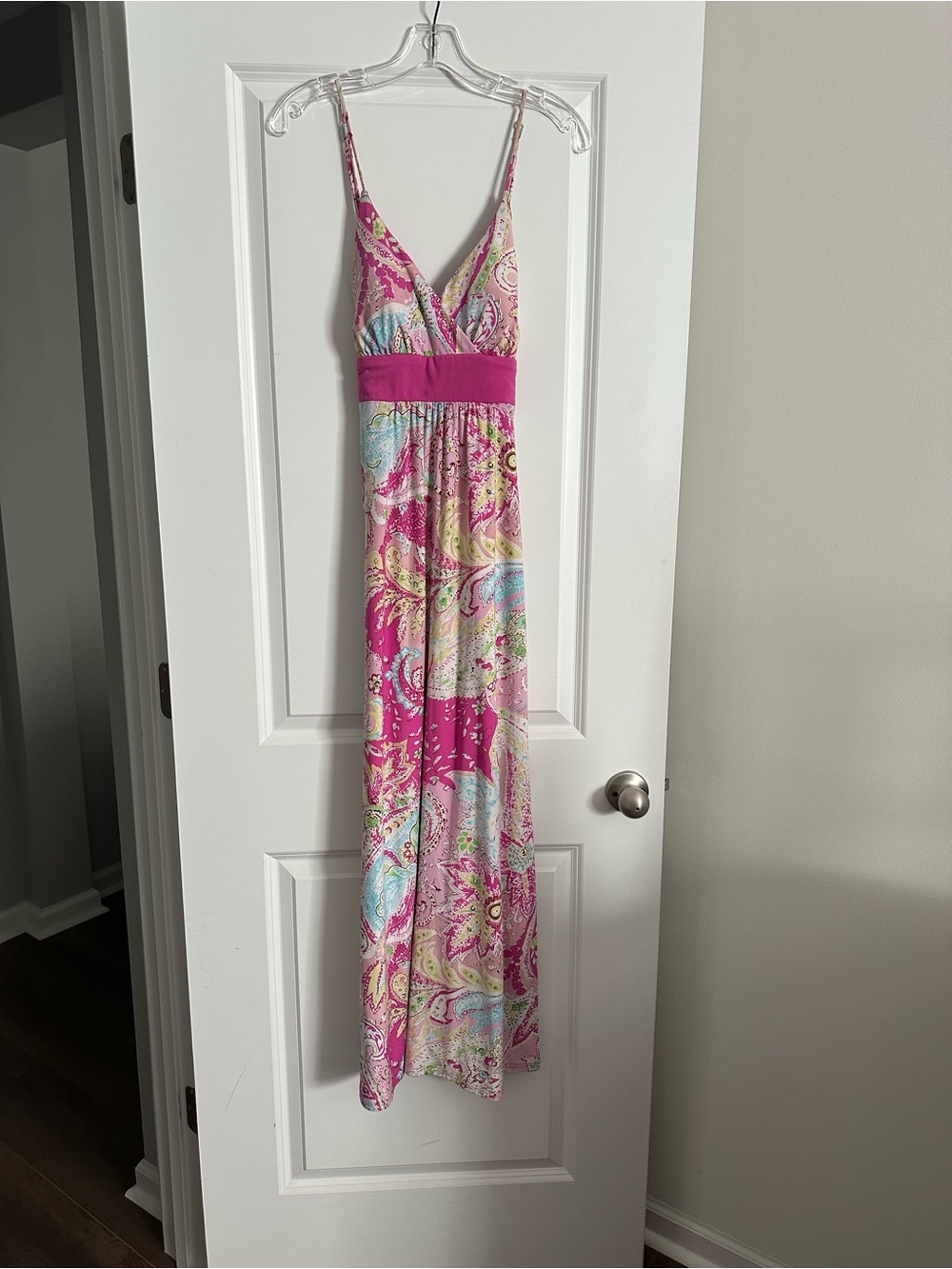 Alyn Paige Pink Paisley Print Maxi Dress